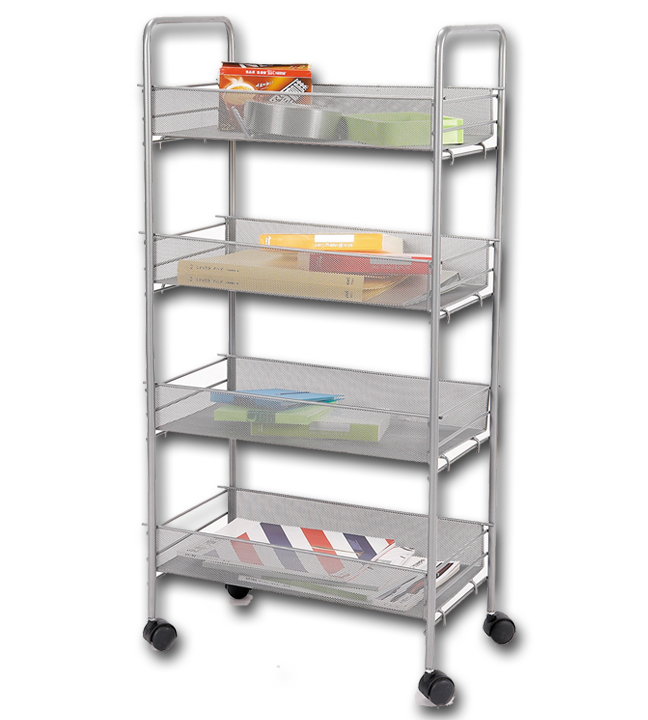 083009 Mobile Mesh Cart 19.5"L x 14.25"W x 38.5"H